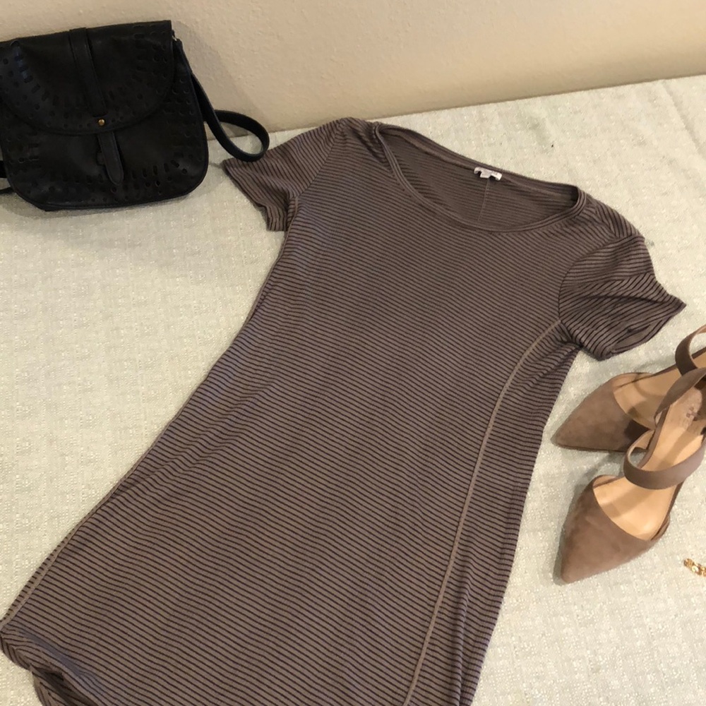Striped t shirt dress